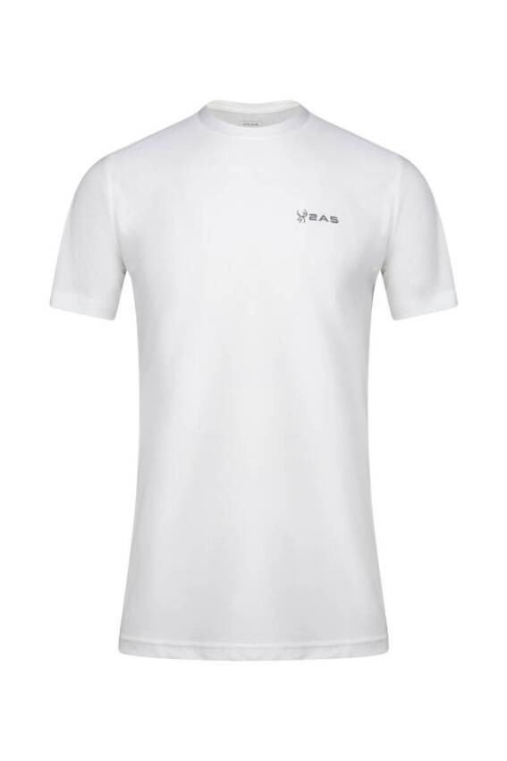 Capri Sıfır Yaka Beyaz T-Shirt - 1