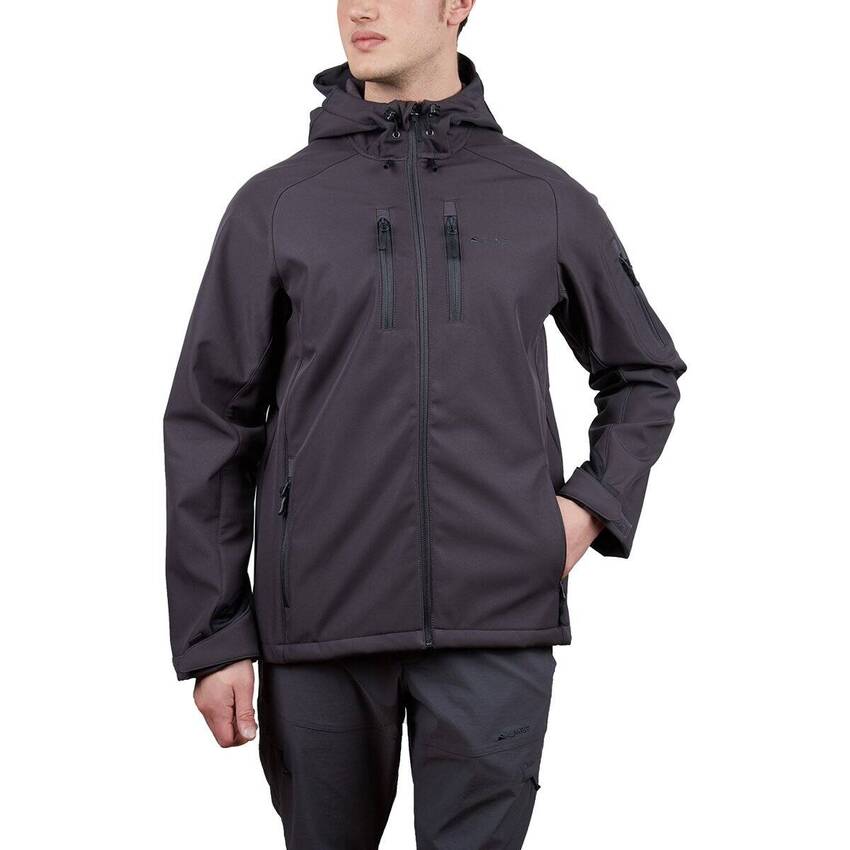 Alpinist Peak Softshell Erkek Outdoor Mont Antrasit - 1