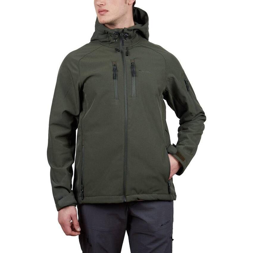 Alpinist Peak Softshell Erkek Outdoor Mont Haki - 1