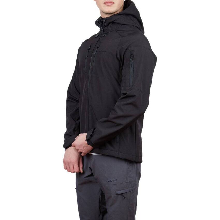 Alpinist Peak Softshell Erkek Outdoor Mont Siyah - 4