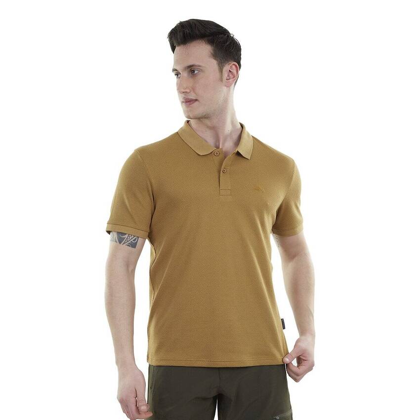 Alpinist Edge Erkek Polo T-Shirt Camel - 1