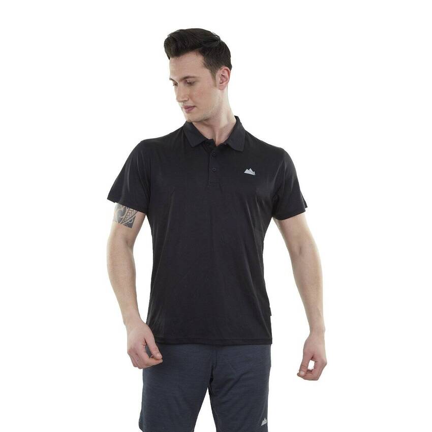 Alpinist Horizons Ultra Dry Erkek Polo T-Shirt Siyah - 1