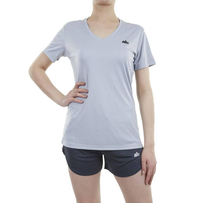 Alpinist Knockout Ultra Dry Kadın T-Shirt Açık Gri - 1