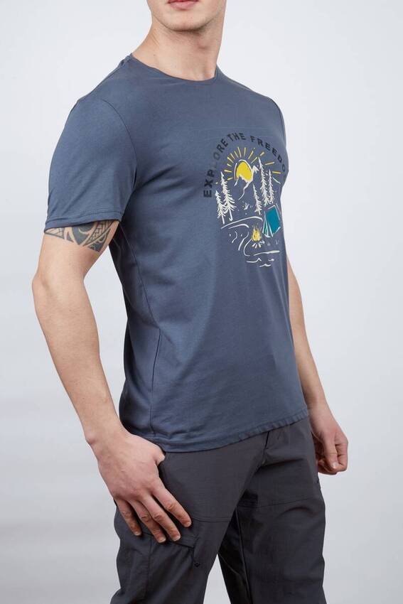 Alpinist Vide Erkek T-Shirt Antrasit - 2