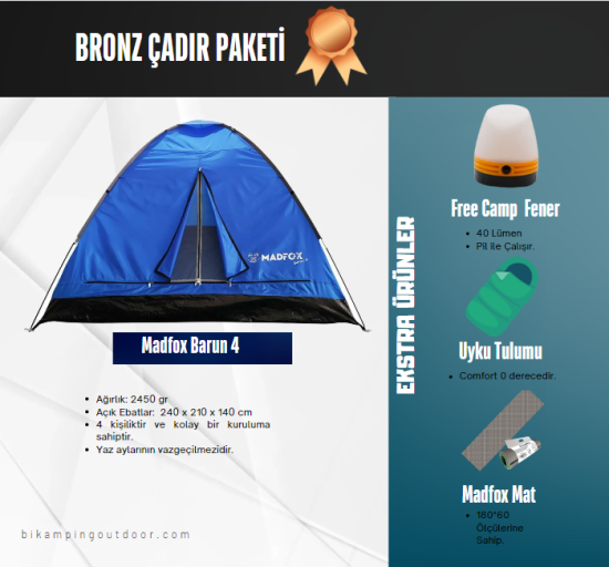 BRONZ ÇADIR PAKETİ - Bi Kamping