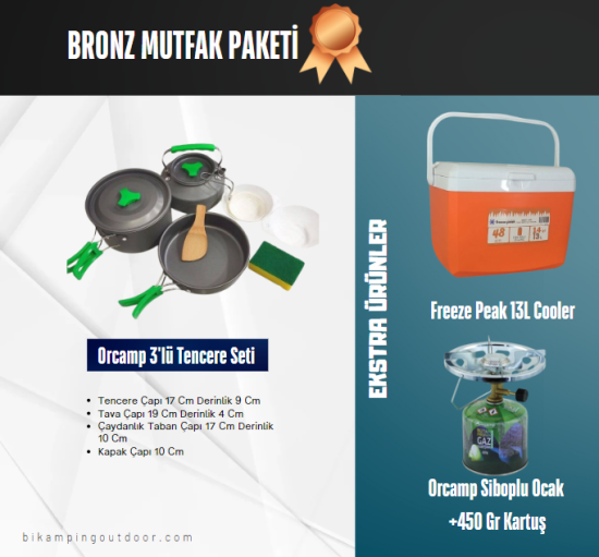 BRONZ MUTFAK PAKETİ - Bi Kamping