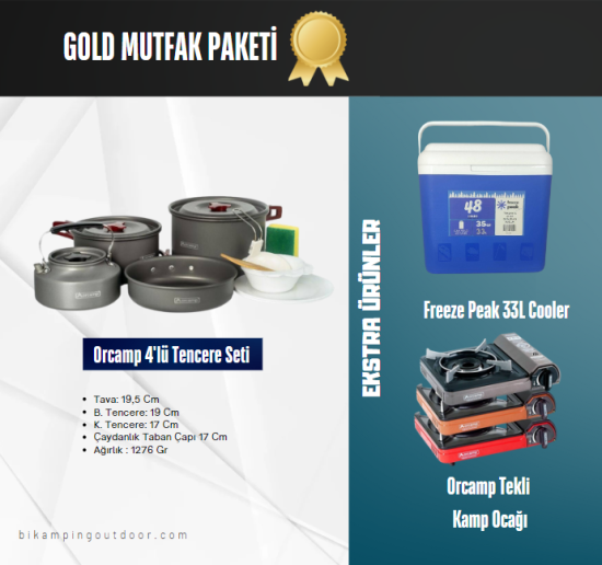 GOLD MUTFAK PAKETİ - Bi Kamping