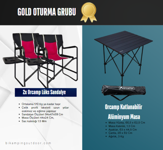 GOLD OTURMA GRUBU PAKEİT - Bi Kamping