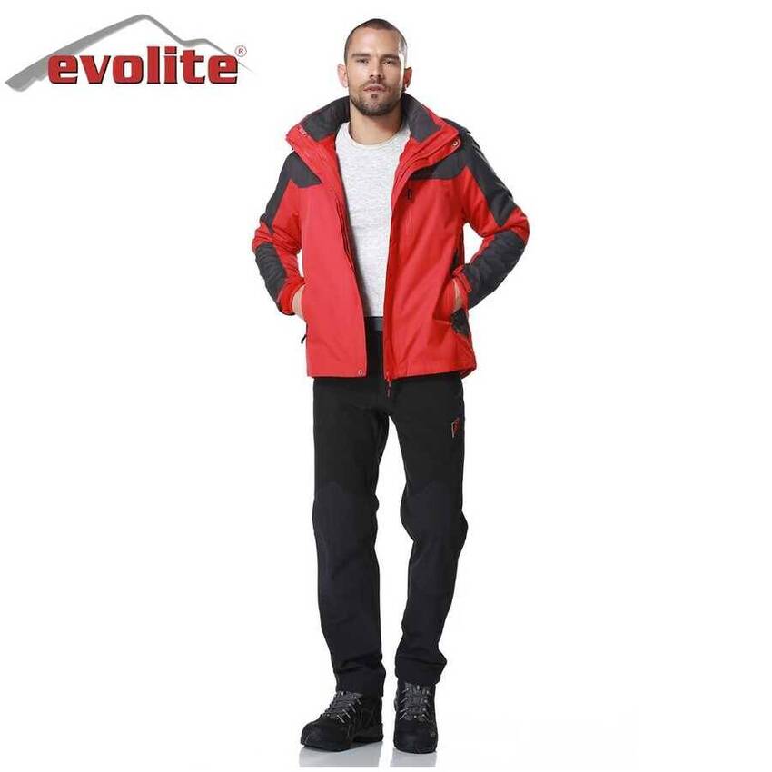 Evolite Diva Bay 3in1 Gri/Kırmızı Mont - 2