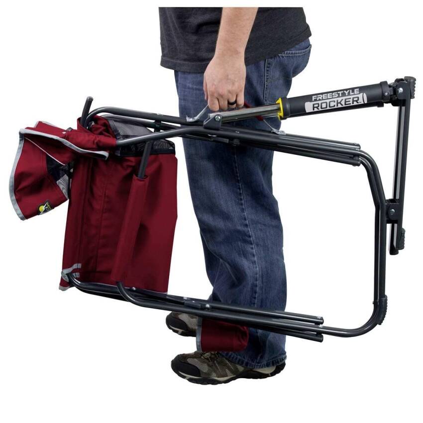 Gci Outdoor Freestyle Amortisörlü Katlanır Kamp Sandalyesi BORDO - 2