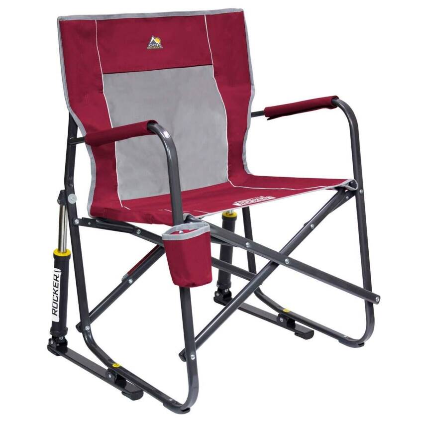 Gci Outdoor Freestyle Amortisörlü Katlanır Kamp Sandalyesi BORDO - 1