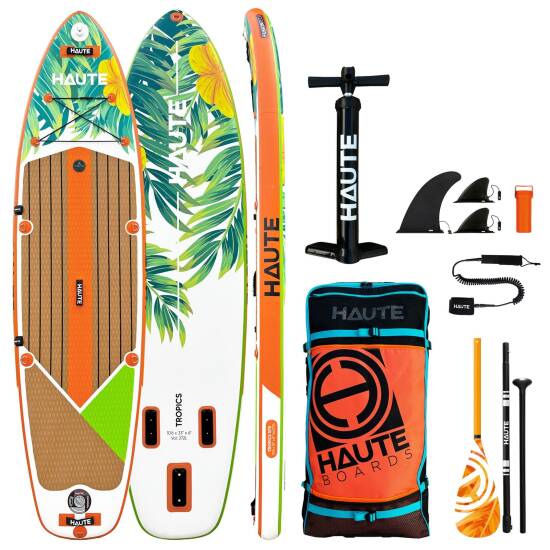 Tropics 10'6 Turuncu Şişme Sup Paddle Board (Kürek Sörfü) - Full Paket - Haute