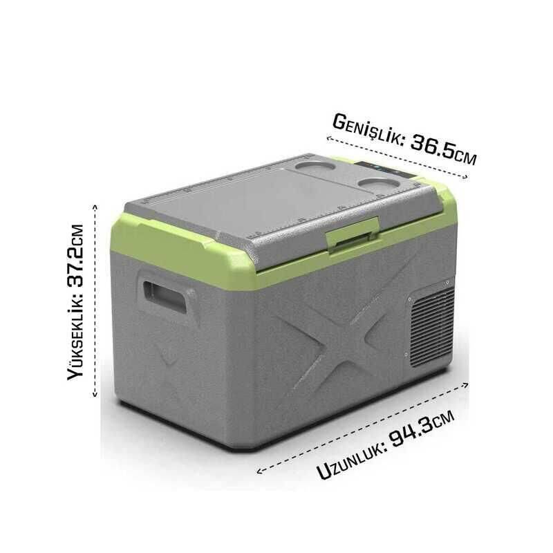 Icepeak Prag Kompresörlü Buzdolabı 30 Litre-GRİ-YEŞİL - 5