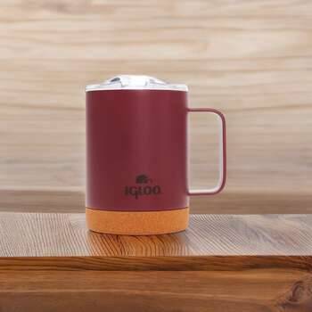 Igloo Cork Mug 350ml-KIRMIZI - 4