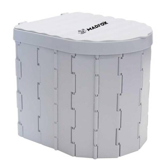 Madfox Bi-Pot Katlanır Portatif Kamp Tuvaleti [WC] Gri - Madfox