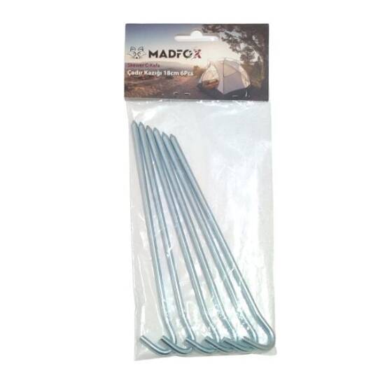 Madfox Skewer C-Kafa Çadır Kazığı 18cm 6Pcs - Madfox