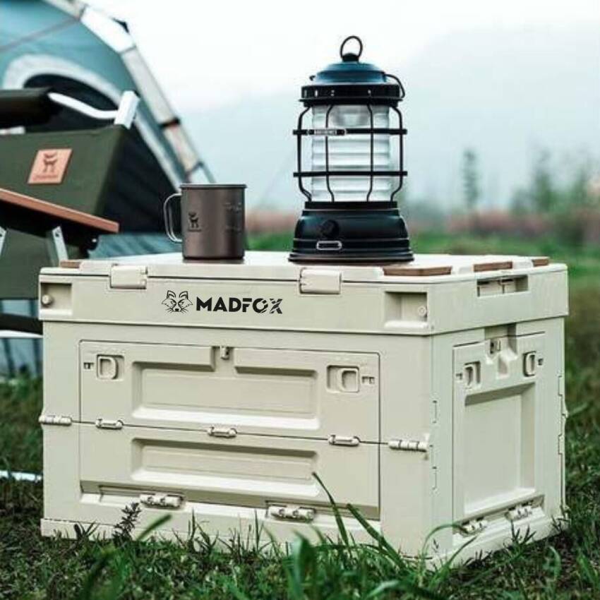 Madfox Çok Fonksiyonlu Katlanabilir Kamp Saklama Kutusu [ Seyahat Organizatörü ] Yeşil - 6