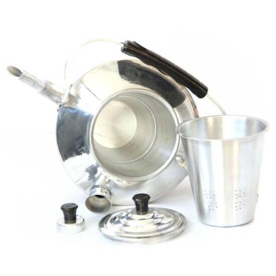 Madfox Çift Taraflı Alüminyum Çaydanlık N°22 Süzgeçli Demlik - Madfox