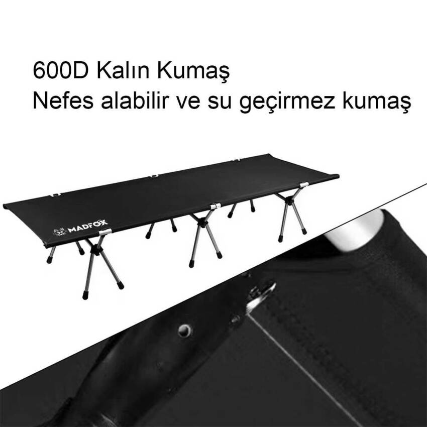 Madfox Avanger Katlanır Kamp Yatağı [ Kampet ] SİYAH - 2