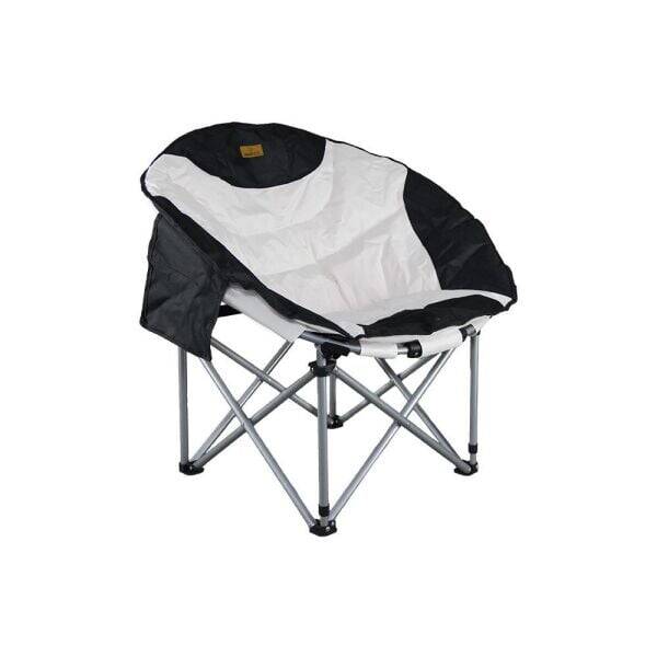 Madfox Moonchair Deluxe Katlanır Kamp Sandalyesi Siyah/Gri