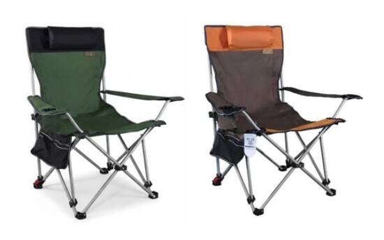 Madfox Prowler 3 Kademeli Yatabilen Kamp Sandalyesi Brown/Orange - Madfox