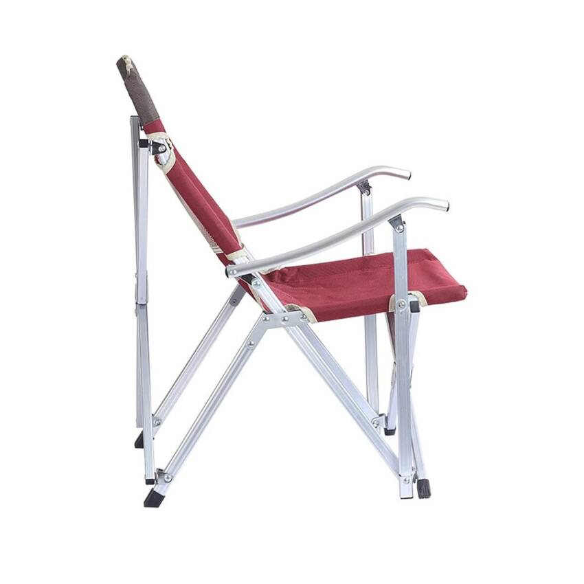 Madfox Dachuan Katlanır Kamp Sandalyesi BORDO - 4