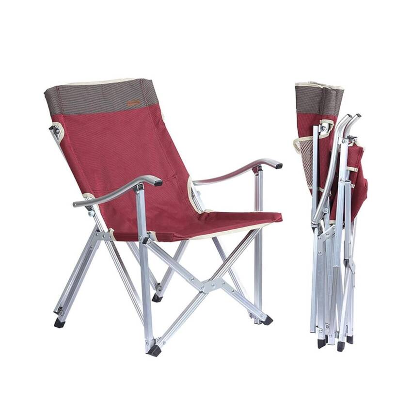 Madfox Dachuan Katlanır Kamp Sandalyesi BORDO - 5