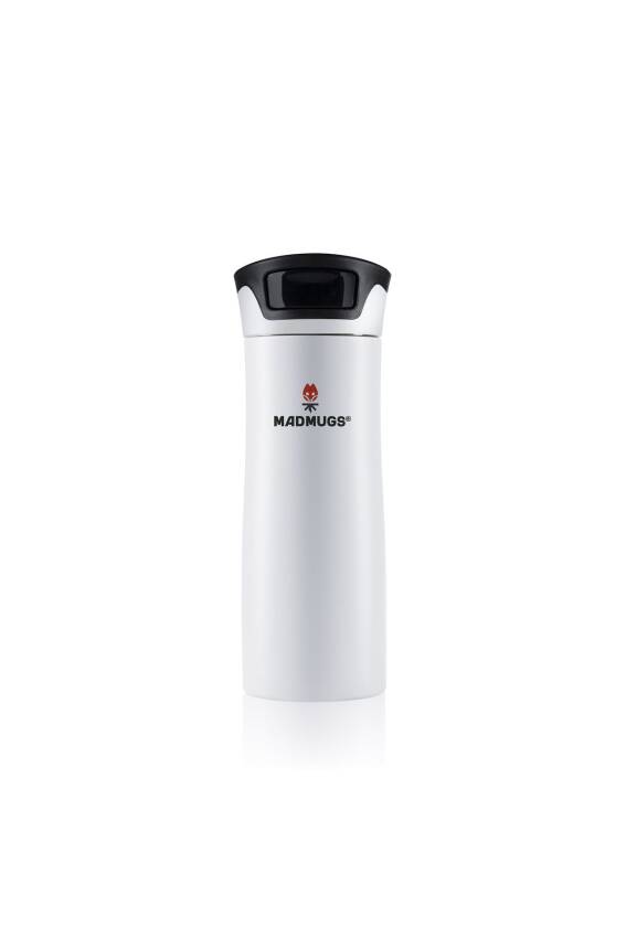 Travel Mug Termos Bardak 0.47 lt Paslanmaz Çelik Termos Beyaz - 1