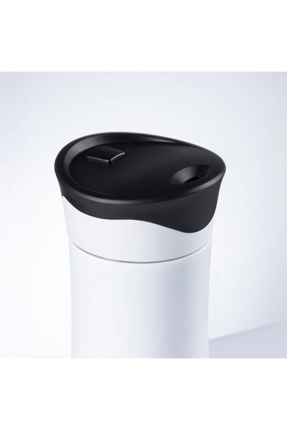 Travel Mug Termos Bardak 0.47 lt Paslanmaz Çelik Termos Beyaz - 5