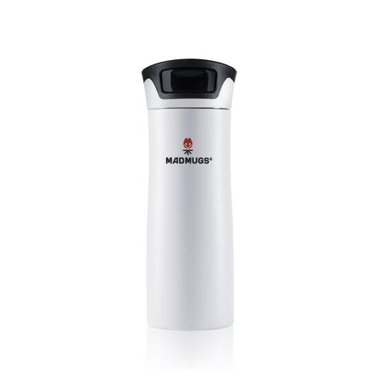 Travel Mug Termos Bardak 0.47 lt Paslanmaz Çelik Termos Beyaz - Madmugs