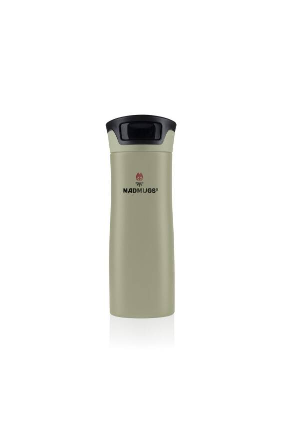 Travel Mug Termos Bardak 0.47 lt Paslanmaz Çelik Termos Haki - 1