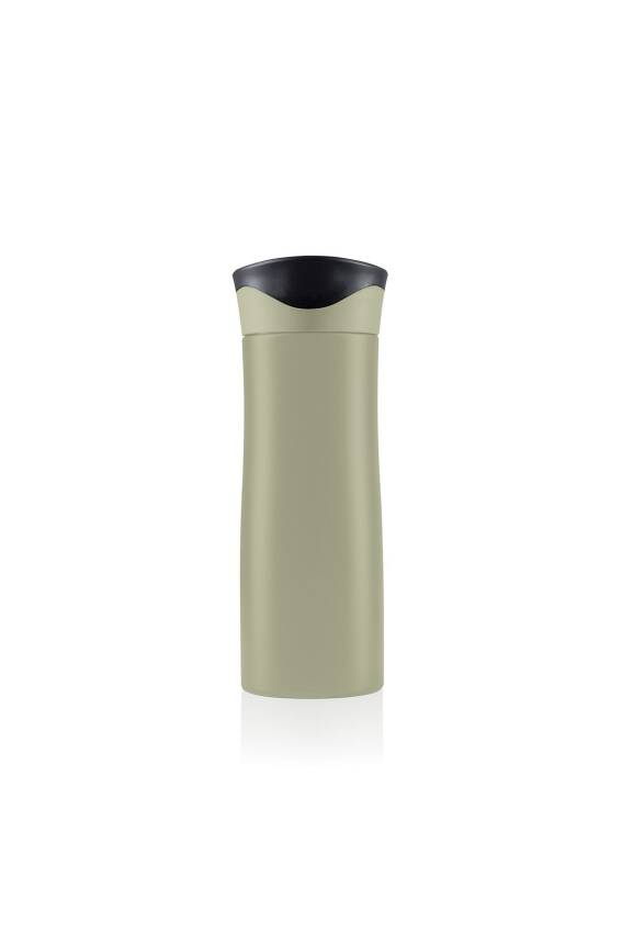 Travel Mug Termos Bardak 0.47 lt Paslanmaz Çelik Termos Haki - 4