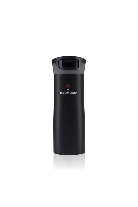 Travel Mug Termos Bardak 0.47 lt Paslanmaz Çelik Termos Siyah - 1