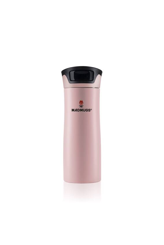 Travel Mug Termos Bardak 0.47 lt Paslanmaz Çelik Termos Toz Pembe - 1