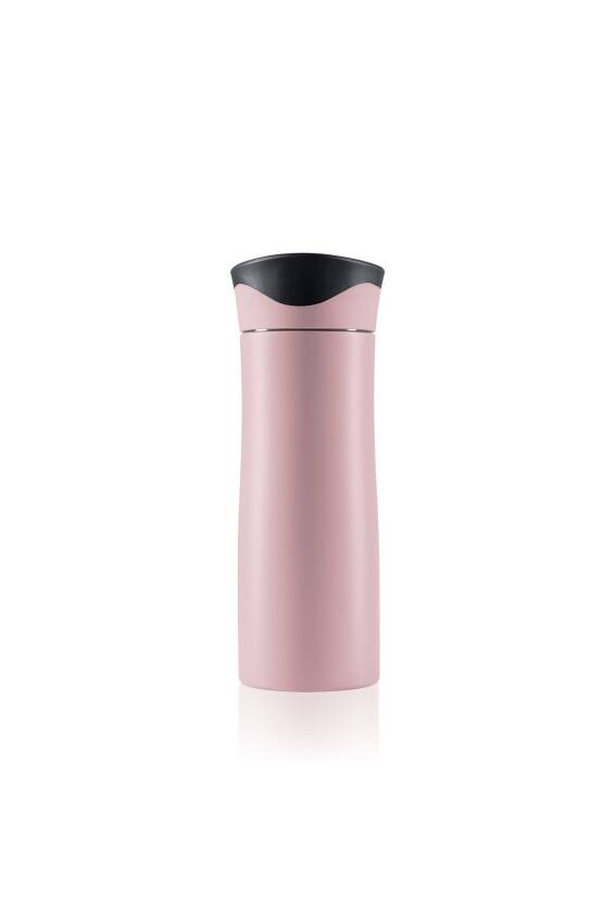 Travel Mug Termos Bardak 0.47 lt Paslanmaz Çelik Termos Toz Pembe - 4