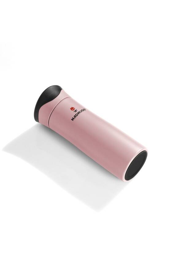 Travel Mug Termos Bardak 0.47 lt Paslanmaz Çelik Termos Toz Pembe - 6