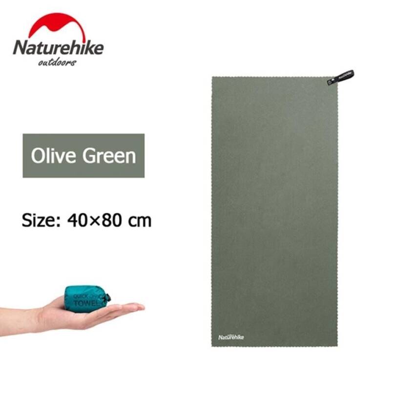 Naturehike MJ01 Ultralight Çabuk Kuruyan Mikrofiber Havlu | 40x80 cm | Olive Green - 4
