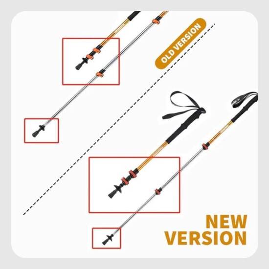 Naturehike ST01 3-Node 6061 AL Teleskopik Trekking Batonu | 57-120 cm | GOLD - Naturehike (1)