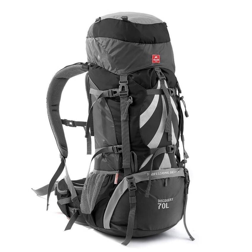 Naturehike Discovery 70+5 Lt Trekking Sırt Çantası SİYAH - 4