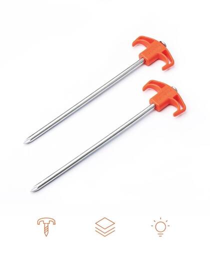 Naturehike Çadır Kazığı 25 cm ( Galvanizli Demir ) (2 Pcs) - Naturehike