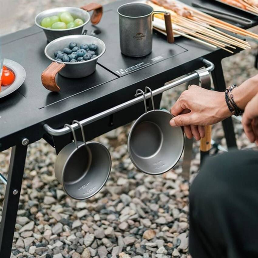 Naturehike Multifunctional Travel Barbecue + Katlanabilir Masalı BLACK - 2