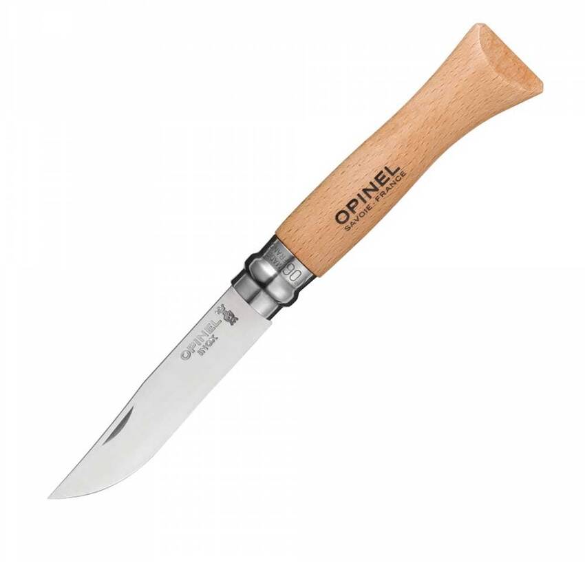 Opinel Inox 6 No Kayın Saplı Paslanmaz Çelik Çakı - 4