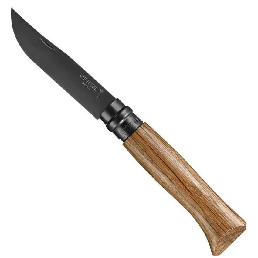 Opinel Inox Black Edition No 8 Meşe Saplı Paslanmaz Çakı (Siyah) - 1