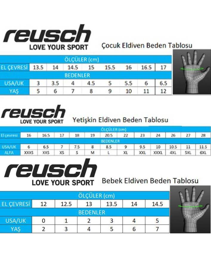 Reusch Duke R-TEX XT Junior Çocuk Kayak Eldiveni - 4