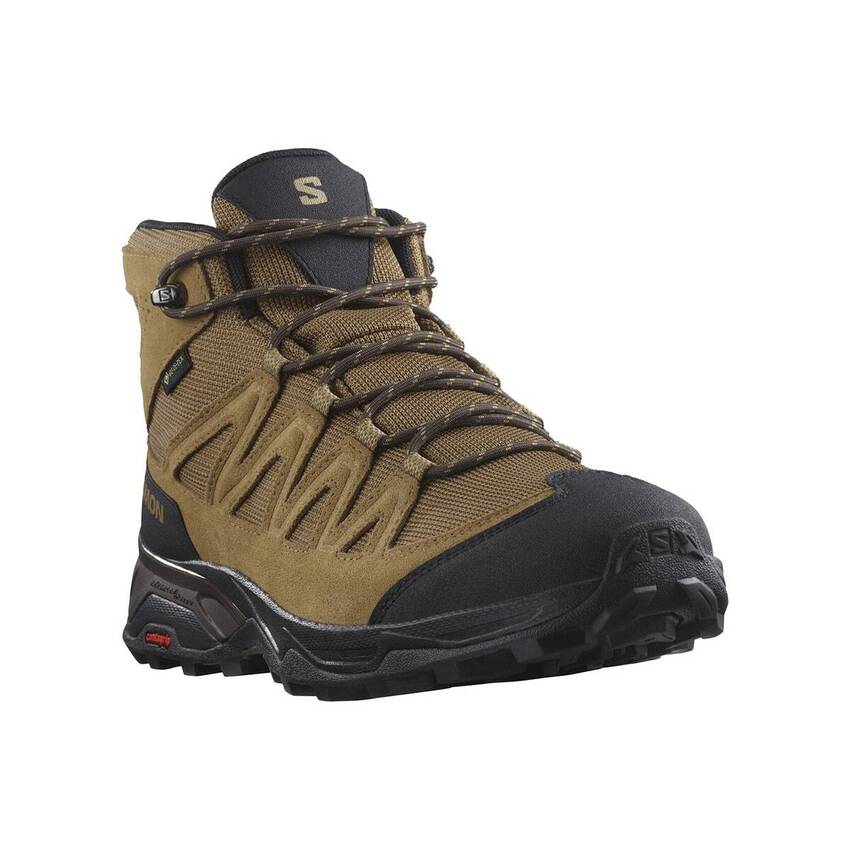 Salomon X Ward Leather Mid Gore-Tex Erkek Outdoor Bot - Camel - 2