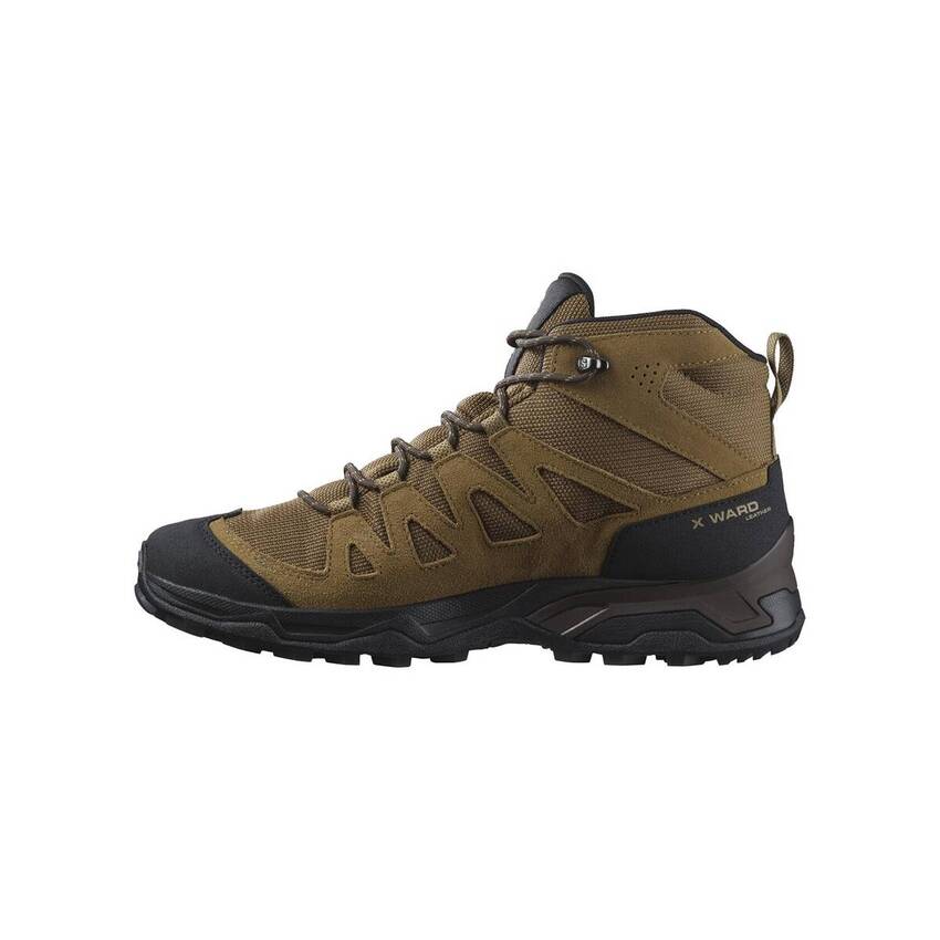 Salomon X Ward Leather Mid Gore-Tex Erkek Outdoor Bot - Camel - 4