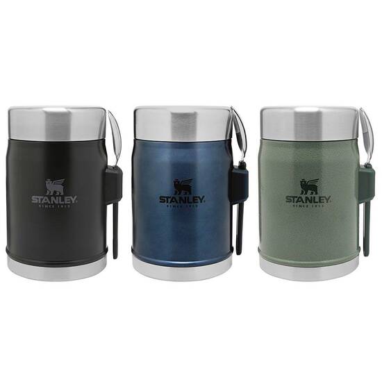 Stanley Klasik Paslanmaz Çelik Yemek Termosu Kaşıklı Lacivert 0,40 - STANLEY