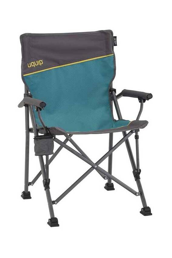 Uquip Roxy Yüksek Konforlu & Takviyeli Katlanır Kamp Sandalyesi Petrol - 1
