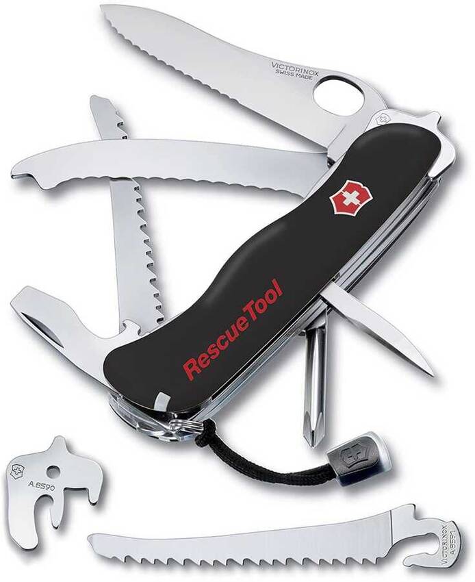 ​Victorinox 0.8623.MWN.3 RescueTool Siyah Hayat Kurtarma Çakısı - 3