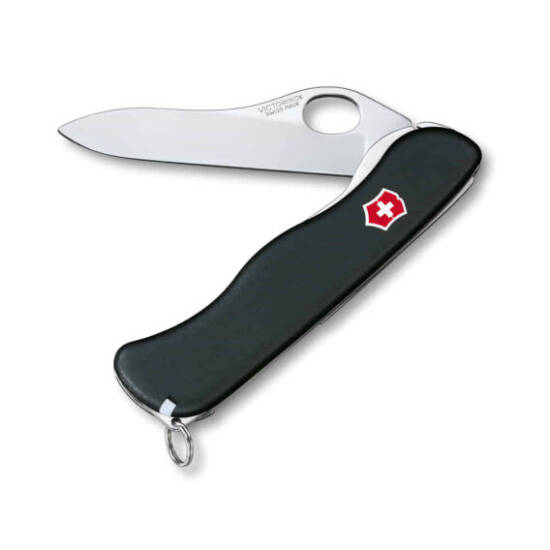 VICT.SENTINEL ÇAKI,DÜZ AĞIZ,TEK EL,SİYAH - VICTORINOX
